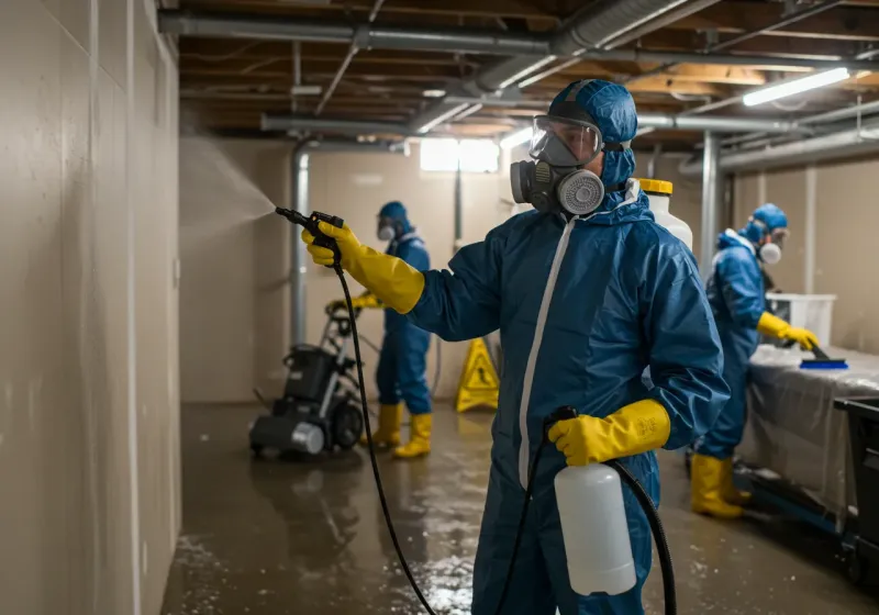 Basement Sanitization and Antimicrobial Treatment process in Hope Mills, NC